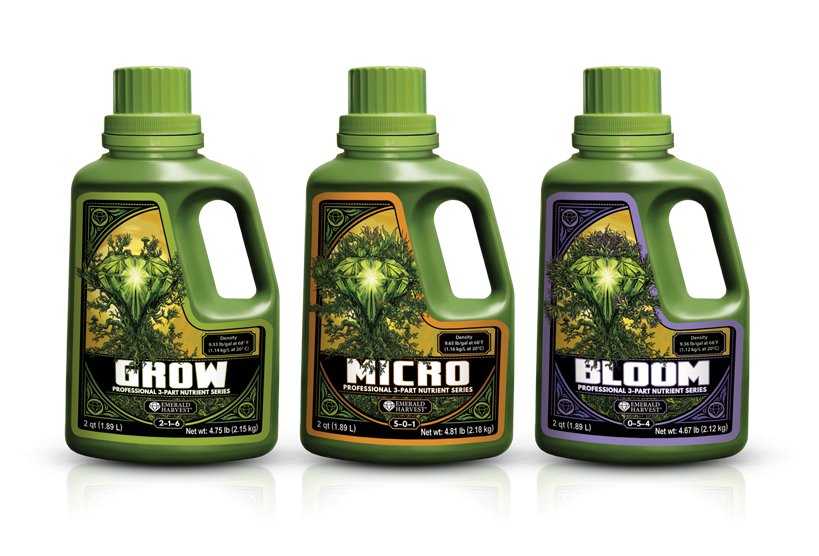 ZESTAW EMERALD HARVEST 3-PART GROW MICRO BLOOM 3*950ML 