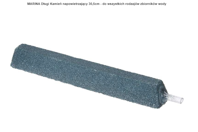 MARINA Długi Kamień napowietrzający 30,5cm - do wszystkich rodzajów zbiorników wody