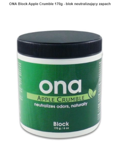 ONA Block Apple Crumble 170g - blok neutralizujący zapach