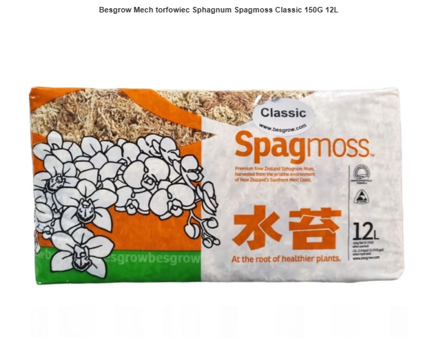 Mech Sphagnum Spagmoss Classic 150g / 12L – Nowozelandzki mech premium