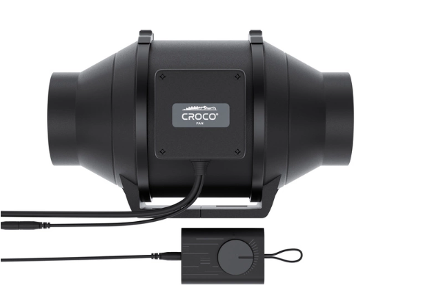 Croco Fan EC BF-100 - wentylator kanałowy + kontroler obrotów 100mm 345m³/h