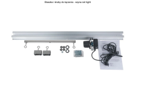 Blaszka i śruby do łączenia - szyna rail light