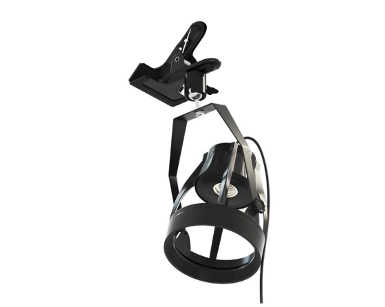 VERTICANA® Clip Holder – Czarna oprawa na klips z kablem i włącznikiem | Gniazdo E27