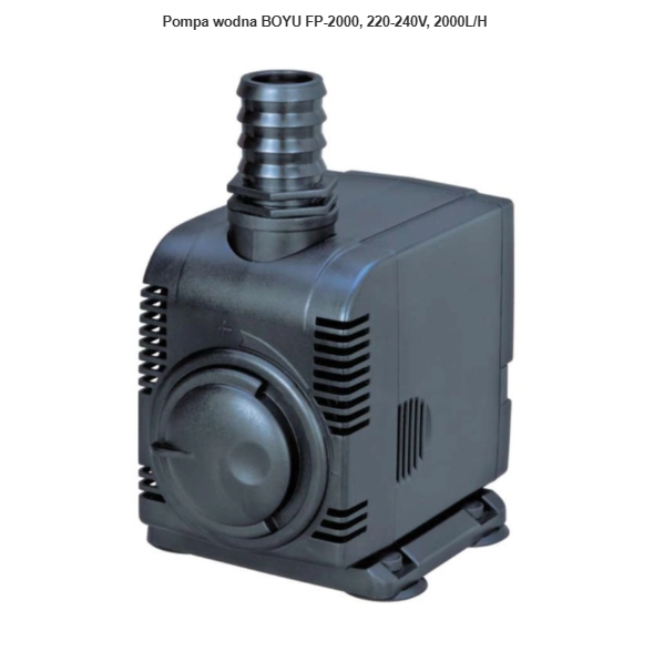 Pompa wodna BOYU FP-2000, 220-240V, 2000L/H
