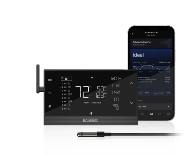 AC Infinity CONTROLLER AI+ kontroler klimatu z inteligentnym uczeniem do max. 32 urządzeń