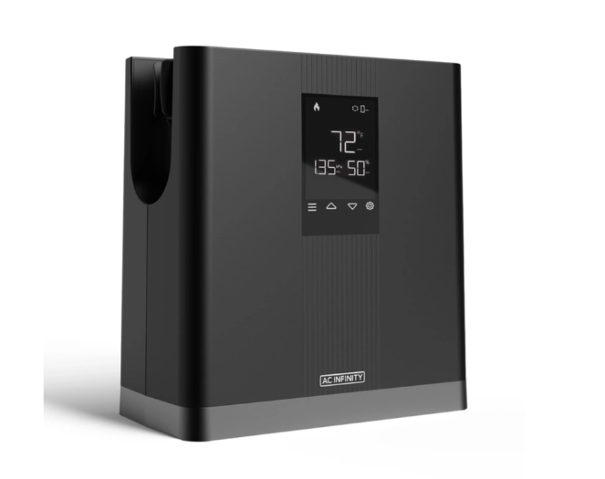 AC Infinity THERMOFORGE T3 – Grzejnik/Ogrzewacz do Roślin, 10 Poziomów Ciepła + Przewód do Namiotu Uprawowego