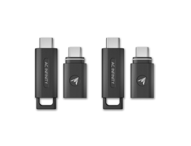 AC Infinity Nadajnik i odbiornik bezprzewodowy UIS 1-do-1 do urządzeń i kontrolerów UIS, opakowanie 2 szt.