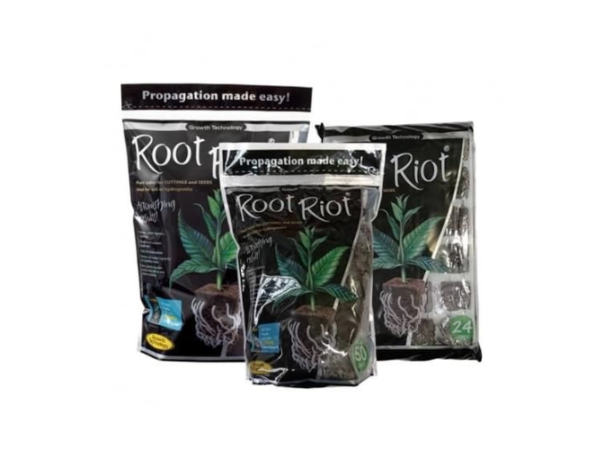 Growth Technology Root Riot 50 - kostki gąbki torfowe do sadzonek / klonów 50szt