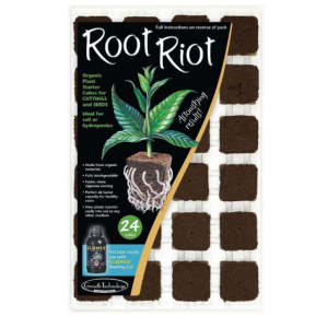 Growth Technology Root Riot Tray - kostki gąbki torfowe do sadzonek / klonów taca 24szt