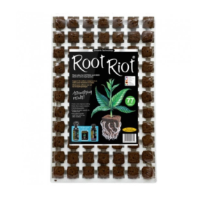 Growth Technology Root Riot Tray 77 - kostki gąbki torfowe do sadzonek / klonów taca 77szt