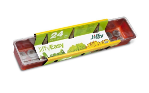 Jiffy Easy zestaw do wysiewu nasion - propagator + wkład torfowy 24szt