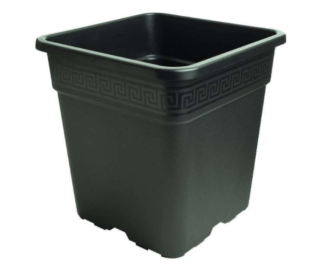 Doniczka kwadratowa produkcyjna NERO 6L 21x21xh21.6 cm