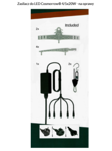 Zasilacz do LED Cosmorrow® 4/5x20W - na oprawy