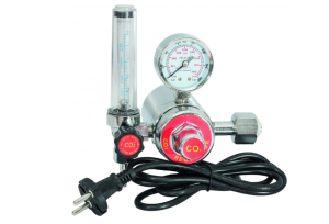 Reduktor CO2 z manometrem, rotametrem i podgrzewacz