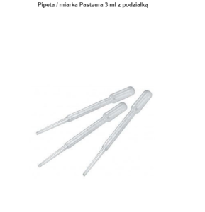 Pipeta / miarka Pasteura 3 ml z podziałką  500 sztuk
