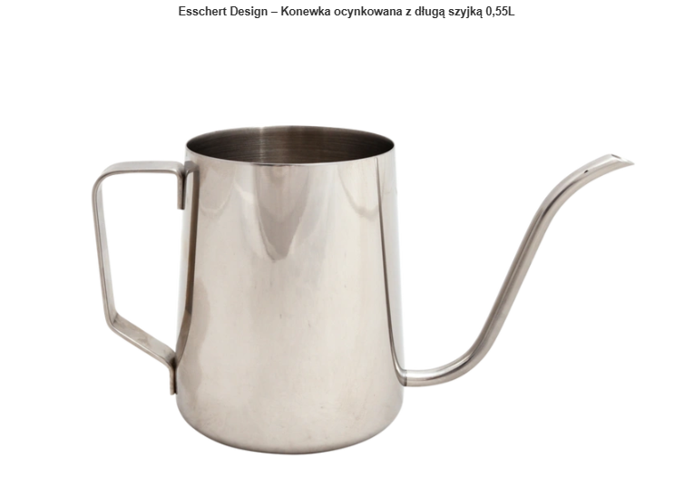 Esschert Design – Konewka ocynkowana z długą szyjką 0,55L