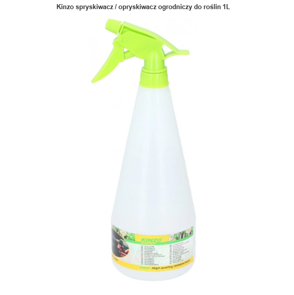 Kinzo spryskiwacz / opryskiwacz ogrodniczy do roślin 1L