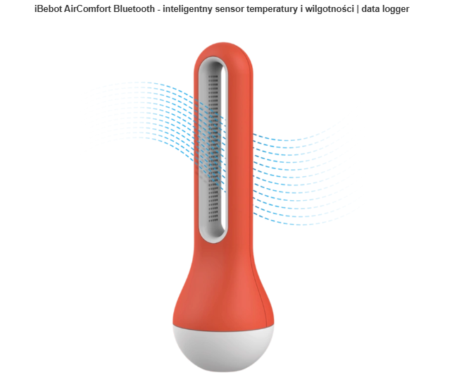iBebot AirComfort Bluetooth - inteligentny sensor temperatury i wilgotności | data logger
