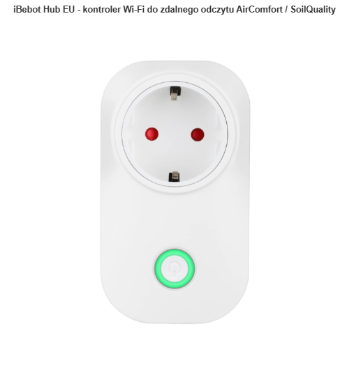iBebot Hub EU - kontroler Wi-Fi do zdalnego odczytu AirComfort / SoilQuality
