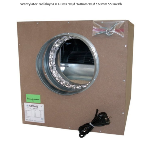 AIRFAN WENTYLATOR RADIALNY SOFT-BOX 550 M3/H  fi 160