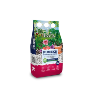 Biovita Pumeks Wulkaniczny Ogrodniczy 0-10mm 5L - utrzymuje wilgotność i napowietrza podłoże
