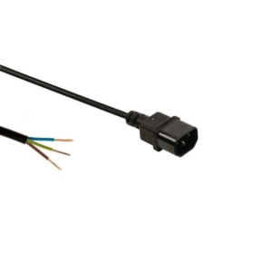 Kabel zasilający do zasilacza / odbłyśnika GRUBY męski C13 IEC ø 3x1,5mm 2,5m
