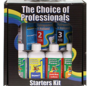 STARTER KIT, ZESTAW NAWOZÓW i STYMULATORÓW NA WZROST i KWITNIENIE (hydro, kokos, ziemia), ADVANCED HYDROPONICS OF HOLLAND