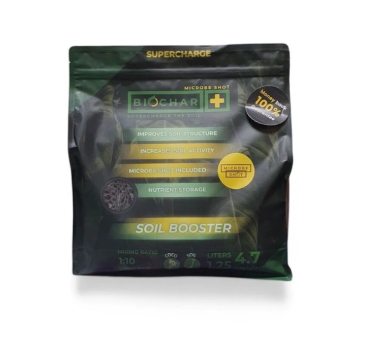 Biochar + Microbes 5L – organiczny biowęgiel i mikroby dla poprawy gleby
